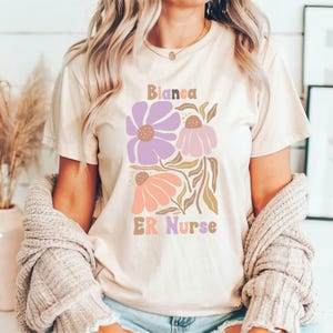 Personalized ER Nurse Shirt Unisex Tee ER Nurse Gift Custom Healthcare Worker Top Emergency Room Health Care Provider T-shirt ER nurse