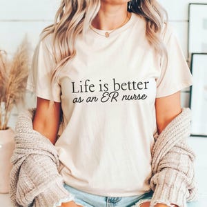 ER Nurse Gift Unisex T-shirt Comfort Colors Tee ER Nurse Shirt for Men and Women Medical Gift ER Nurse Appreciation Hospital Nurse Tee