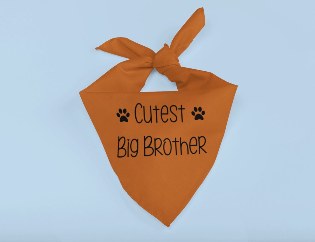 Cutest Big Brother Dog Bandana Big Brother Dog Bandana Etsy