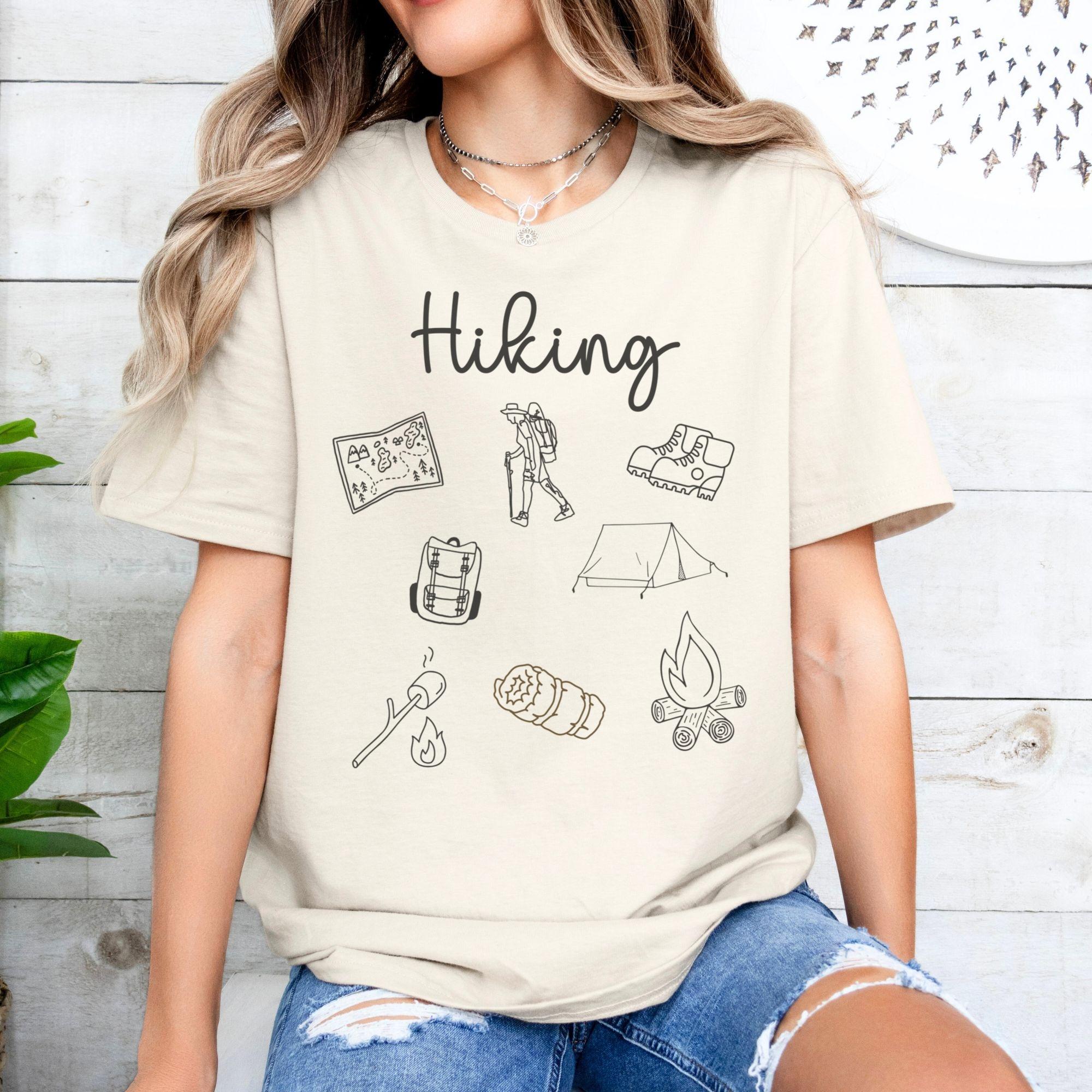 Wandern T-shirt Berg-T-Shirt Abenteuer-Shirt Outdoor-Bekleidung Natur-Liebhaber-Geschenk Komfort Farben Shirt Wander-Liebhaber-Geschenk Wander-Shirt vorhanden