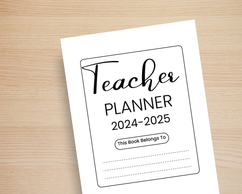 Teacher Planner 20242025 Digital Teacher Planner Printable Planner