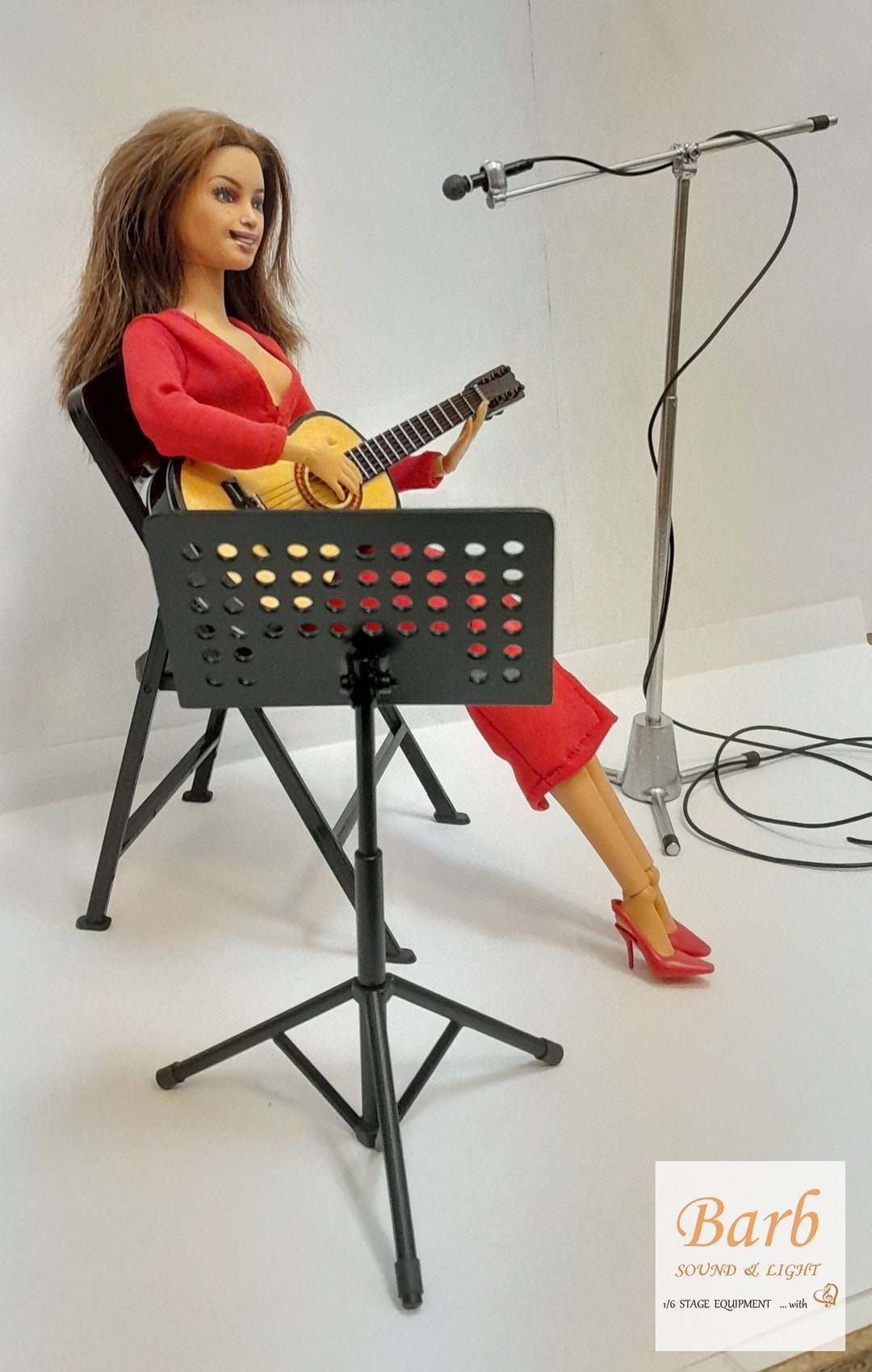 Miniature Music Sheet Stand in 1/6 Scale, for Dioramas, Your Barbies ...