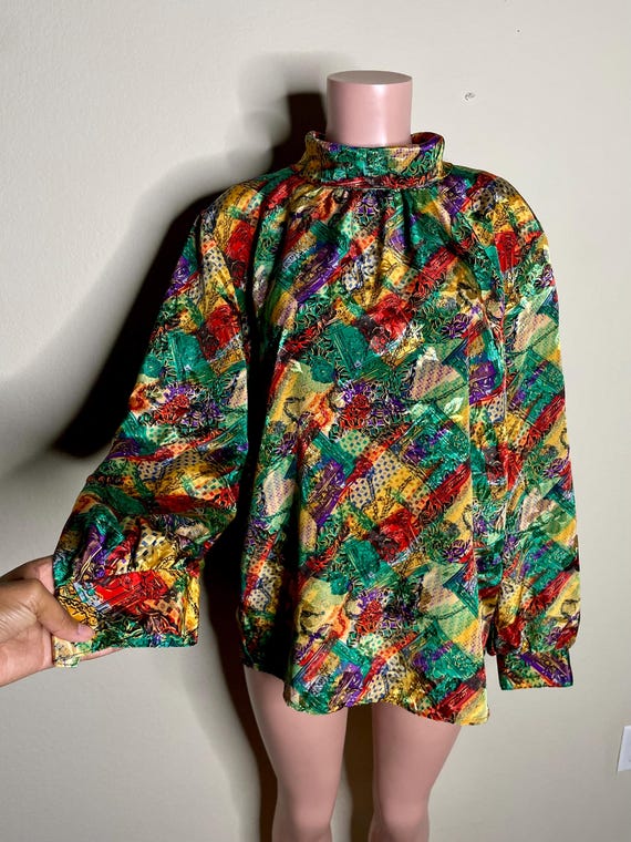 Vintage Willow Ridge Colorful Blouse