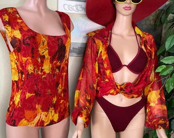 Vintage Sassy Doll Two Piece Blouse Set
