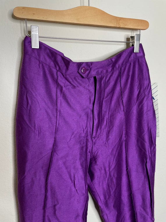 Vintage Purple Stretch Stirrup Pants - Gem