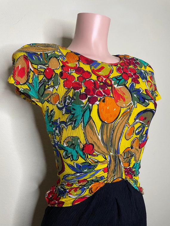 Vintage Phoebe Fruit Dress - image 2