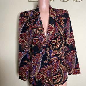 70s Paisley Blazer - Etsy 70s Paisley Blazer - Etsy