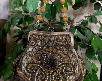 Vintage Glam Beaded Mini Bag