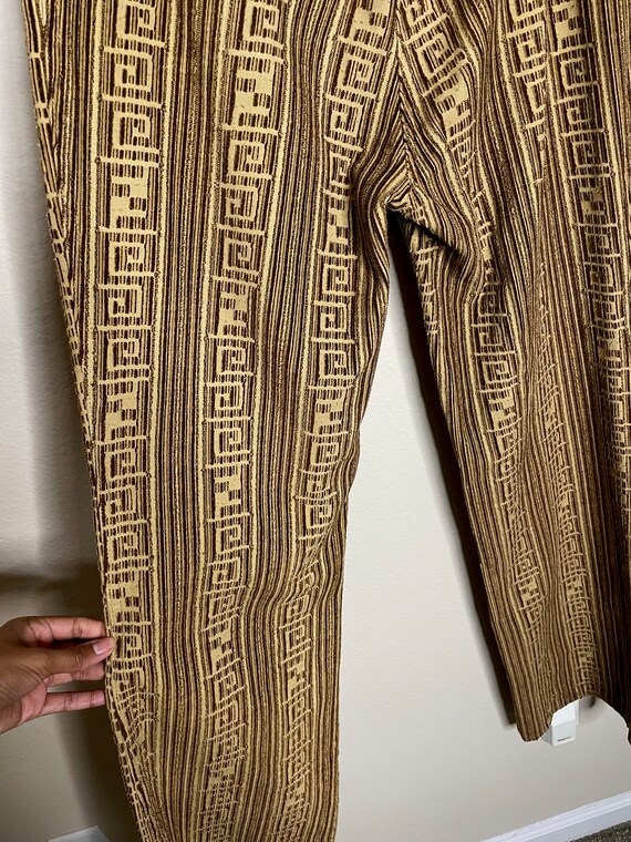 Vintage Fendi Hieroglyphics Corduroy Trousers - image 7