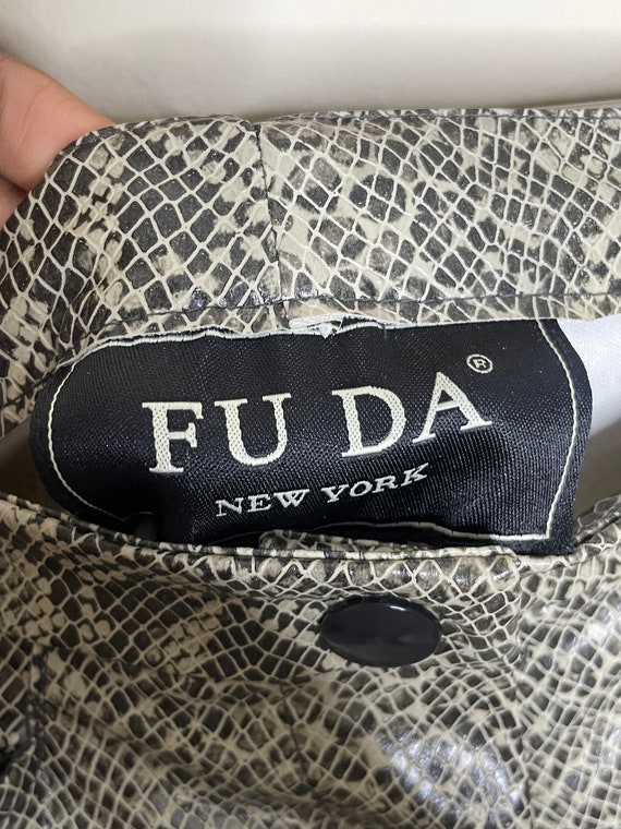 Vintage FUDA Snakeskin Polyurethane Pants - image 5