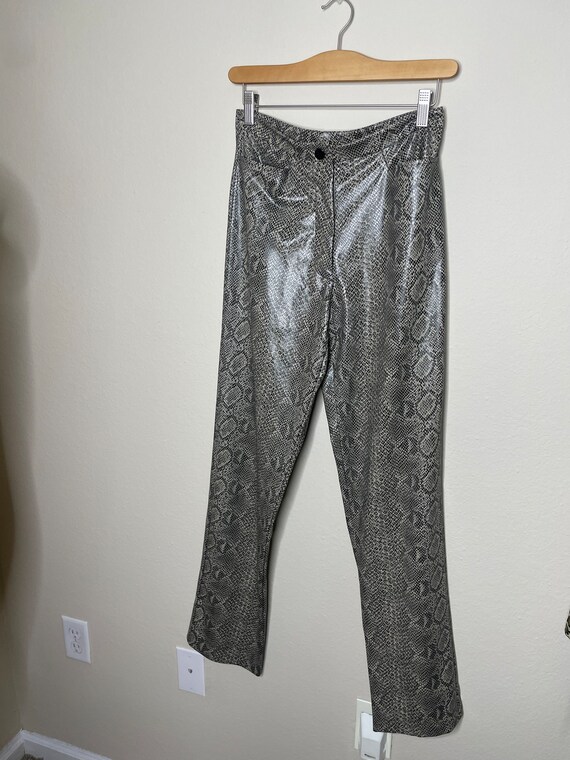 Vintage FUDA Snakeskin Polyurethane Pants - image 2