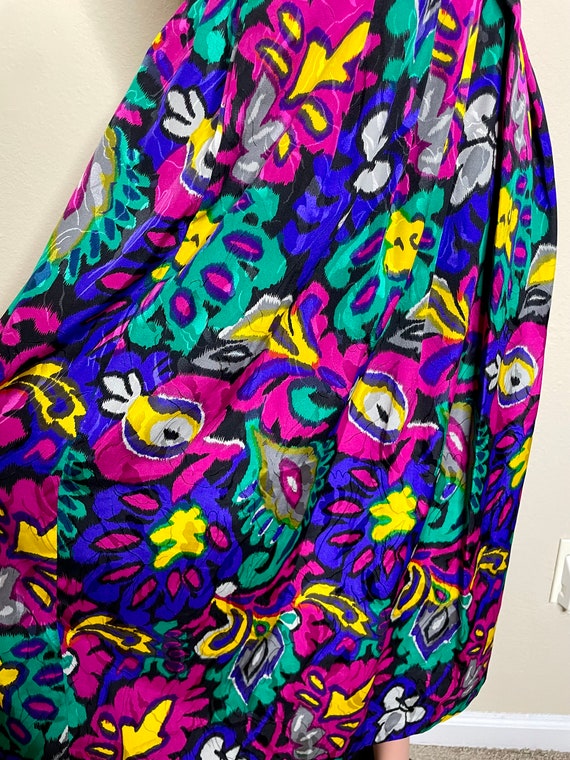 Vintage Abstract Colorful Skirt - image 3