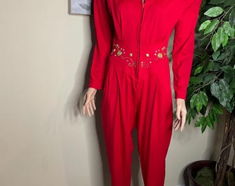 Vintage Mesmerize Bejeweled Jumpsuit