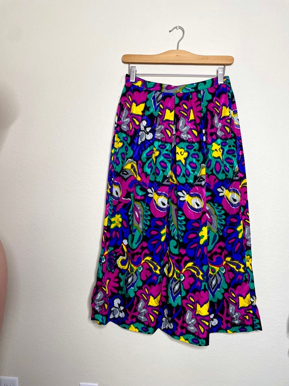 Vintage Abstract Colorful Skirt - image 4