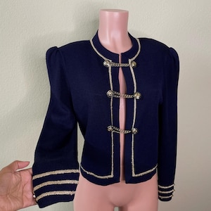Vintage St John for Marie Gray Chain Cardigan Sweater - Etsy
