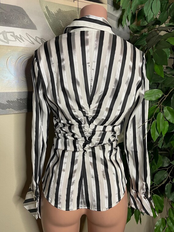 Vintage Caché Striped Blouse - image 6