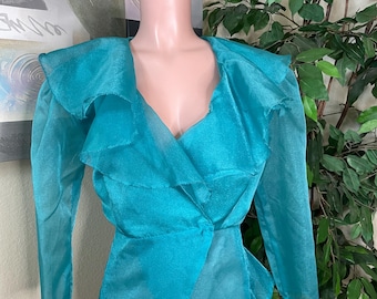 Vintage Peplum Blouse