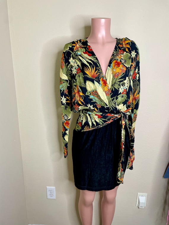 Vintage Carole Little Rainforest Dress