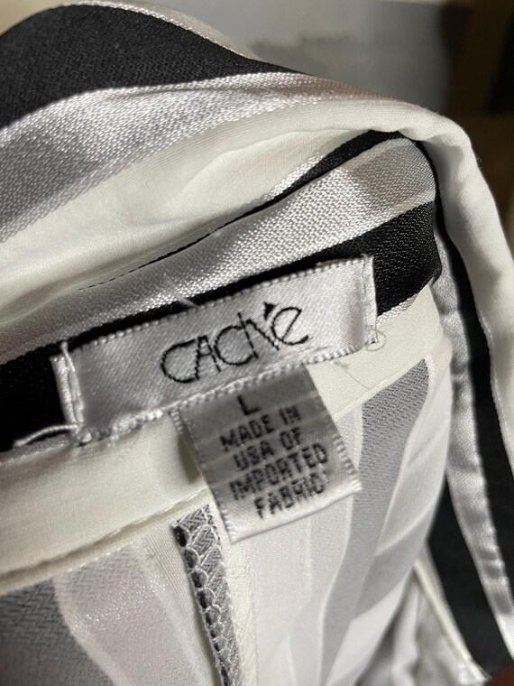 Vintage Caché Striped Blouse - image 7