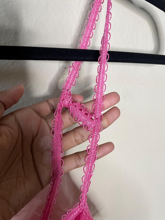 Vintage Hot Pink Two Piece Lingerie Set - image 6