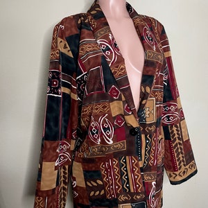 Vintage Kensington Square Neutral Ethnic Blazer