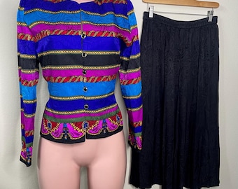 Vintage Adrianna Papell Two Piece Set