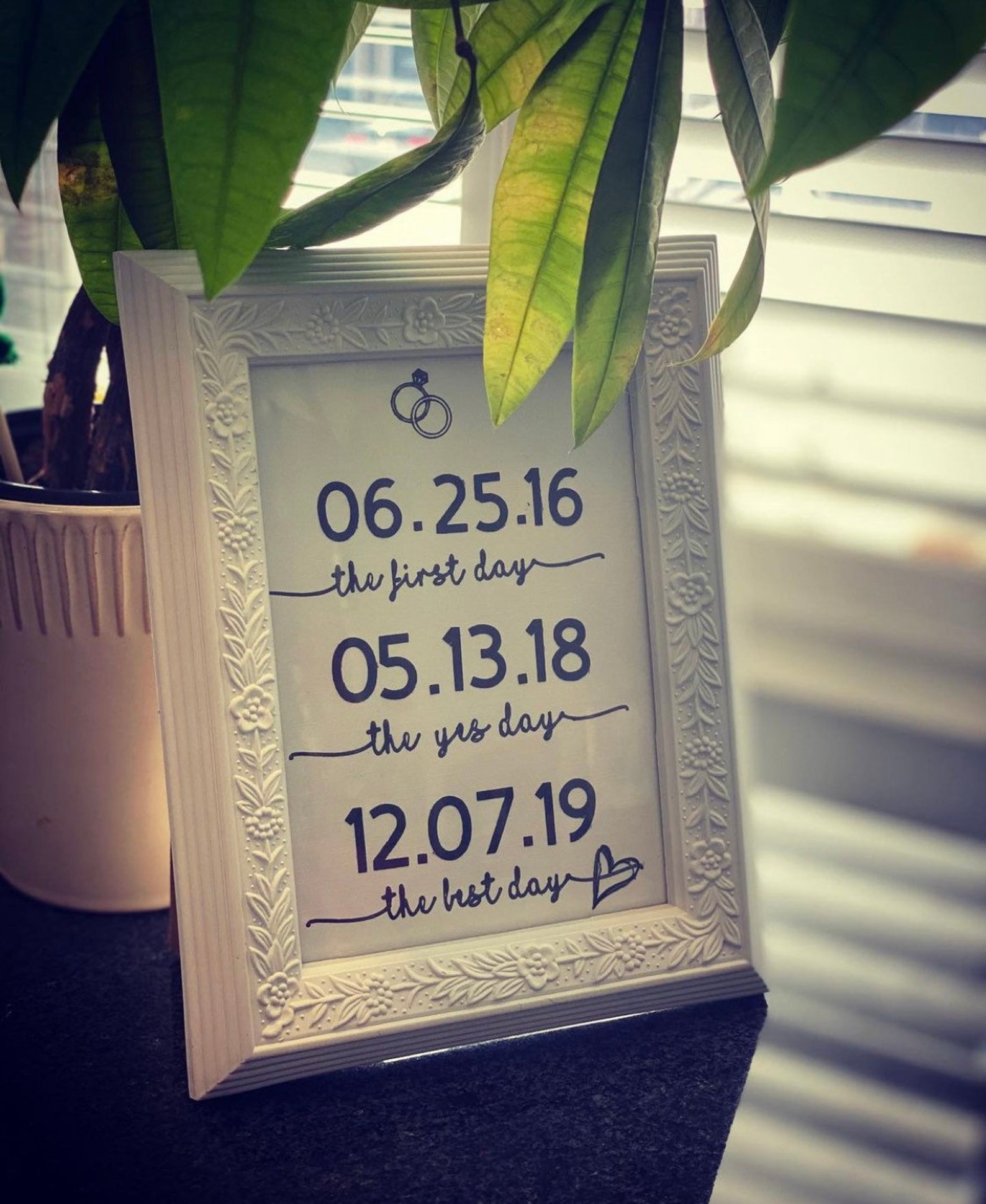 We Adding Date Frame Special Date Frame - Etsy