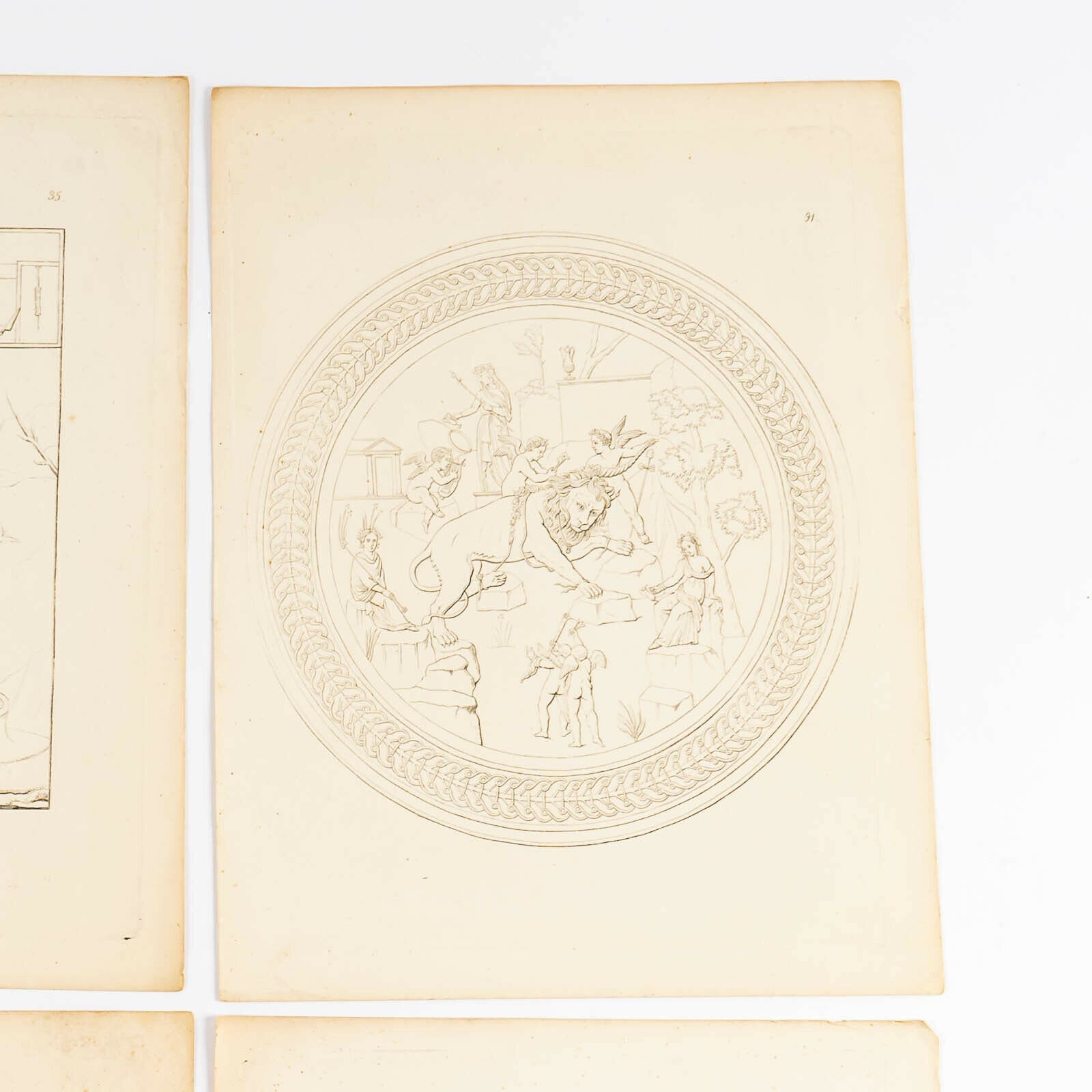 C. 1870 Intaglio Line Engravings 10 on Woven Paper - Etsy