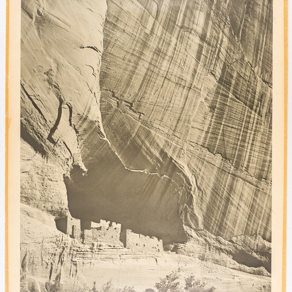 Original 1968 Ansel Adams National Parks Poster - White House Canyon de Chelly