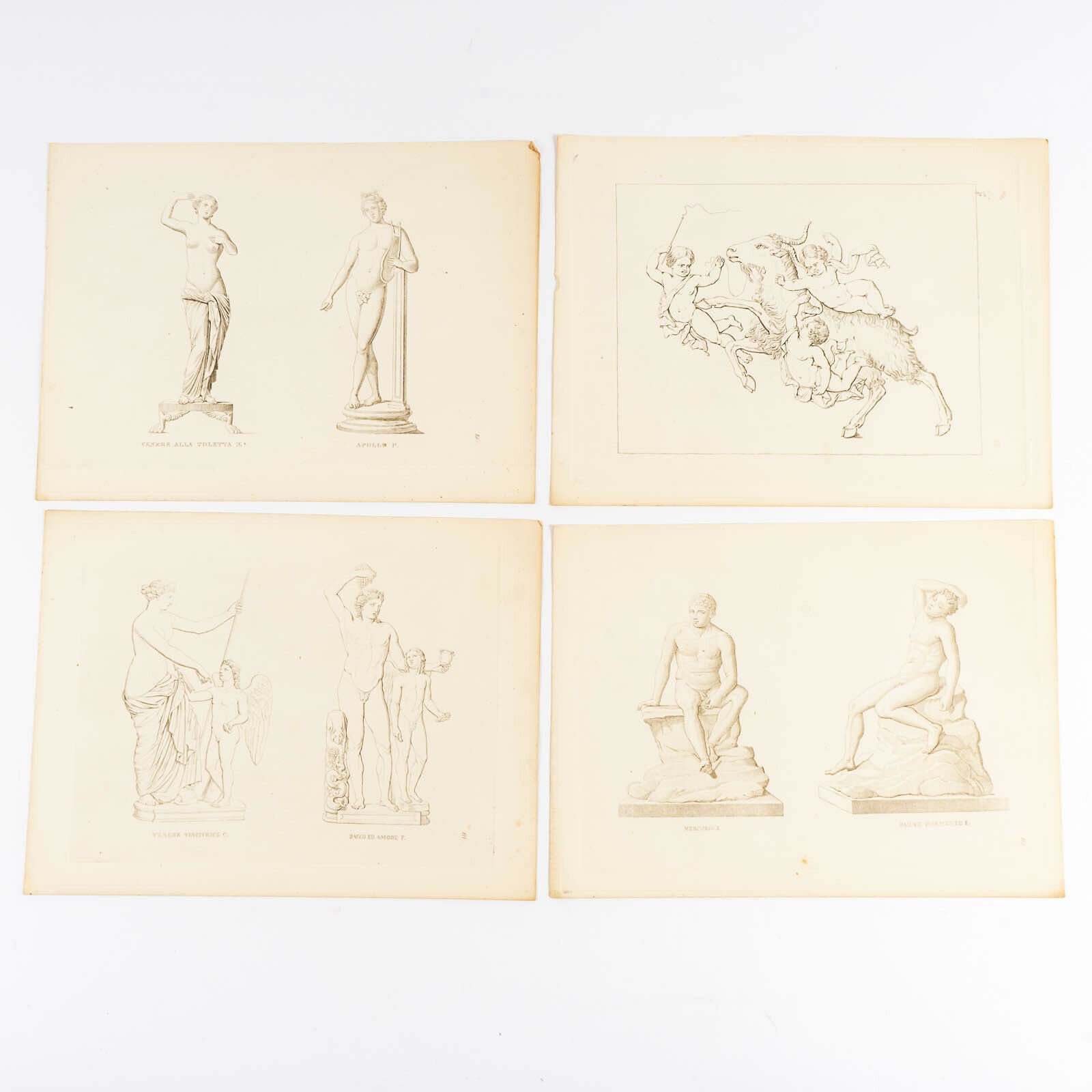 C. 1870 Intaglio Line Engravings 10 on Woven Paper - Etsy