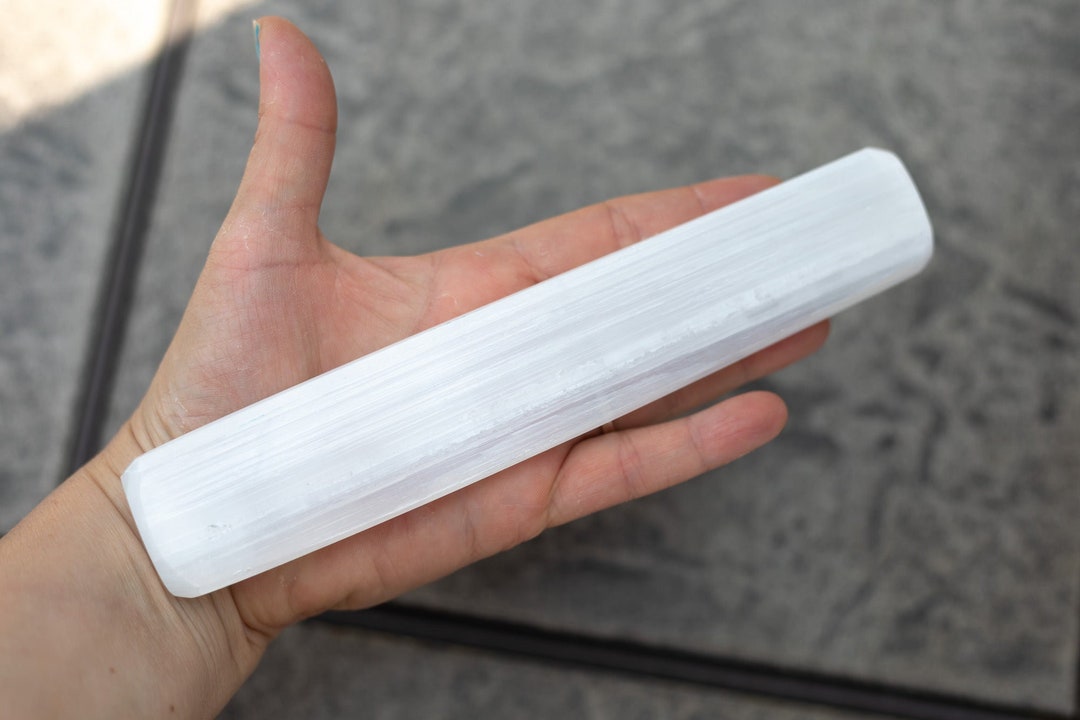 Satin Spar Ruler | Selenite Ruler - Etsy