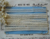 1y Antique French 1 2 quot Cotton Intricate Lattice Flower Insert Lace Victorian Edwardian Trim Flapper Hat Cloche Doll Dress Bonnet Crazy Quilt