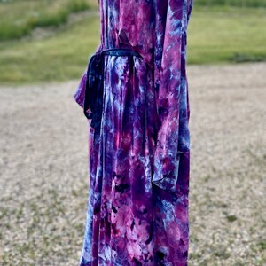 Hydrangea • Long Rayon Robe - Etsy