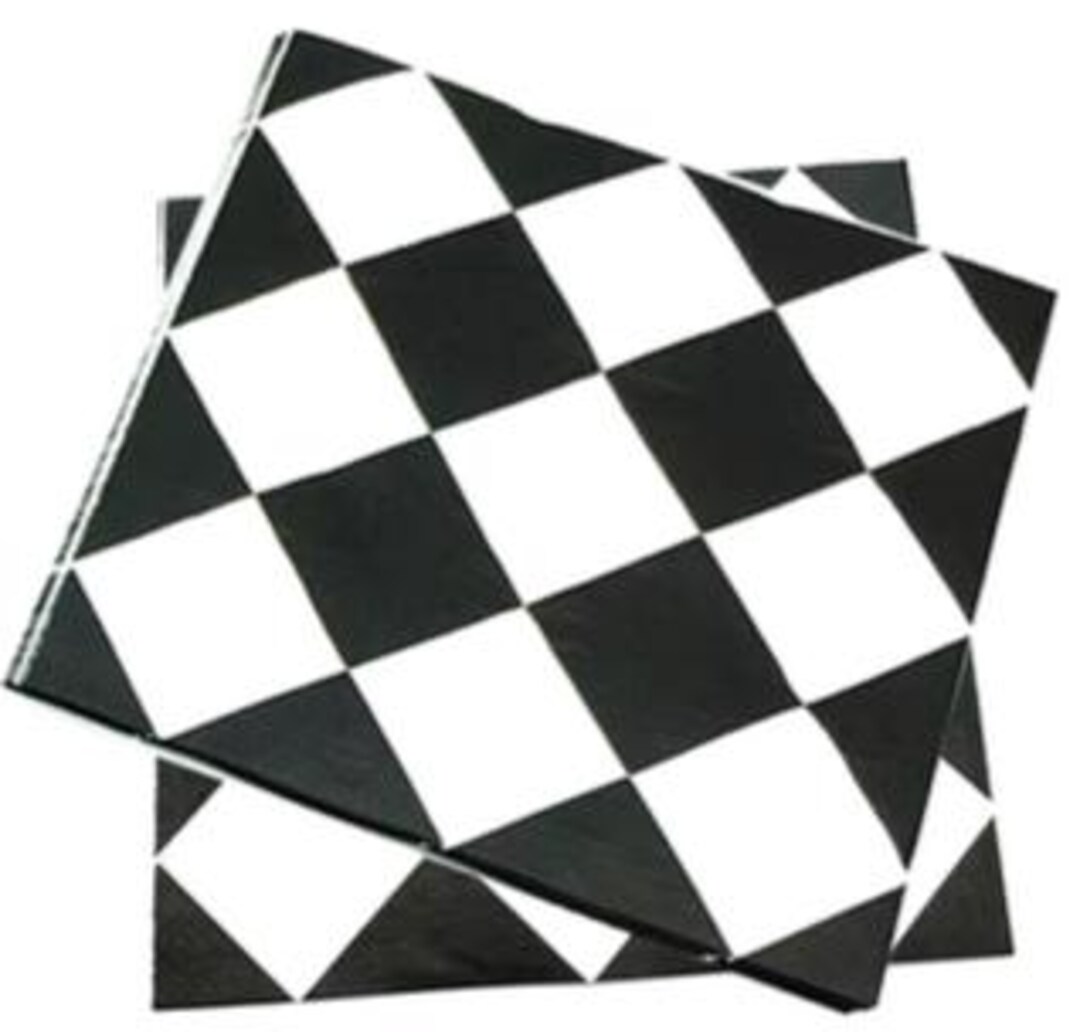 Racing Checkered Flag Handcrafted Wood Coaster Collection set of 4 ...