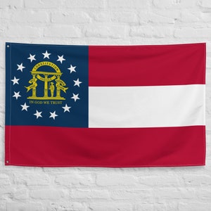 Georgia State Yard Flag USA-Made to Official State 2003