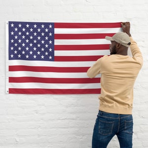 American Flag 100% polyester Heavy Duty USA US Flags with iron Grommets Current version Since 1960 50-stars