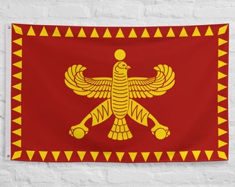 Large Persian Empire Flag Banner Made of Polyester Perfect For Home Decoration Old Persian Flag