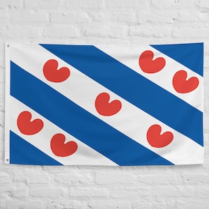 Frisian Flag: Friesland Polyester Banner with Grommets