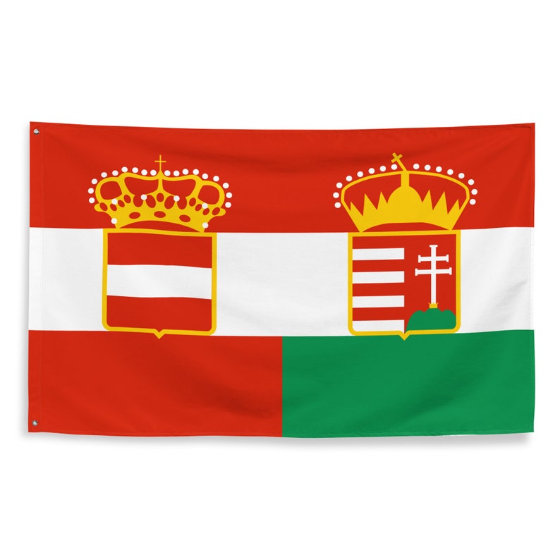 Large Flag Austria-Hungaria flags Flying flag banner 100% polyester with 2 iron grommets Historic Austria-Hungarians flags