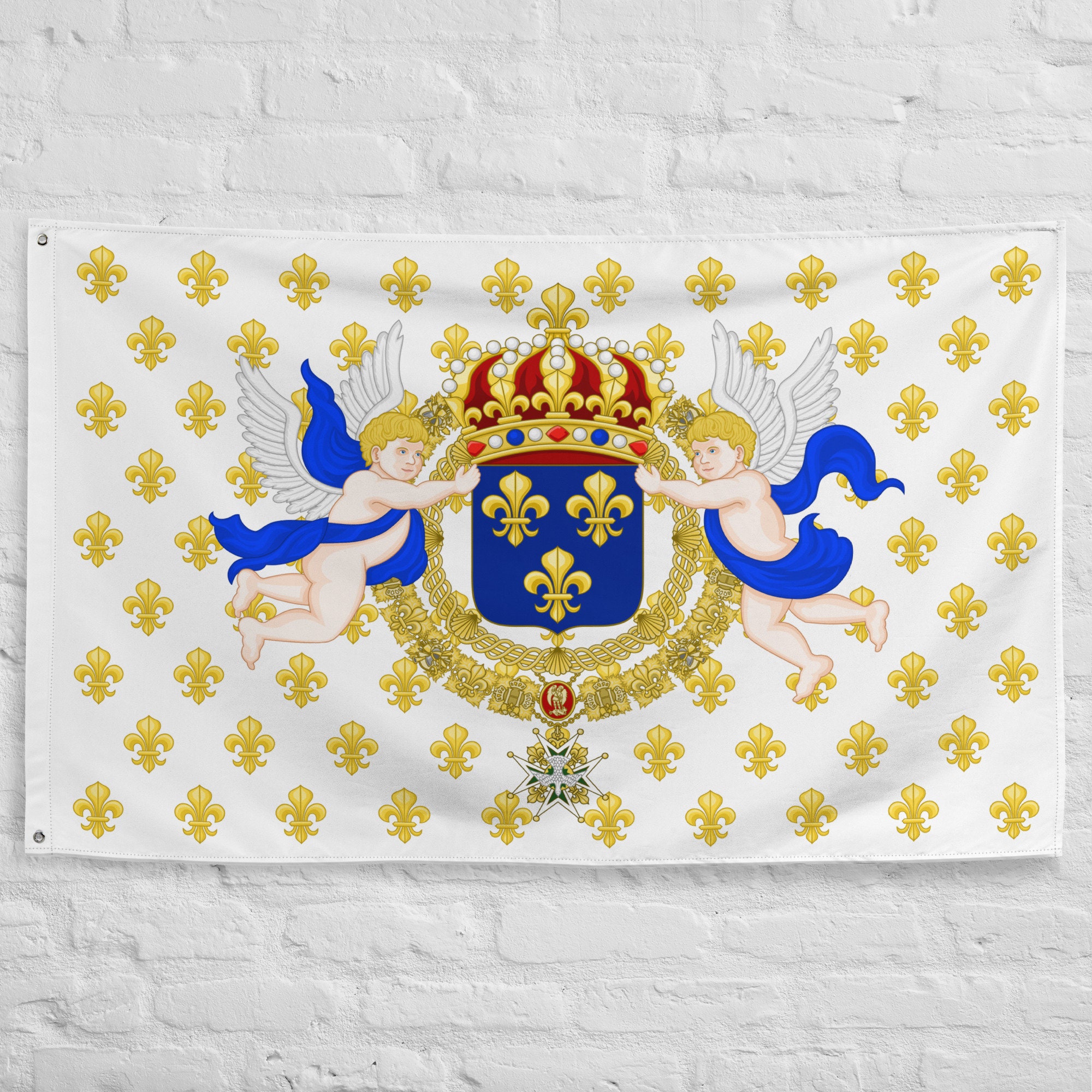 Fanion Miniature De Voiture : Blason France Et Saintes-Maries-de-la-Mer, Neuf
