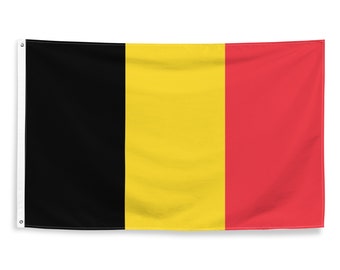 Belgian National Flags Polyester with Iron Grommets 100% Belgium Flag