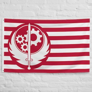 Brotherhood of Steel Flag: Indoor/Outdoor Banner with Grommets