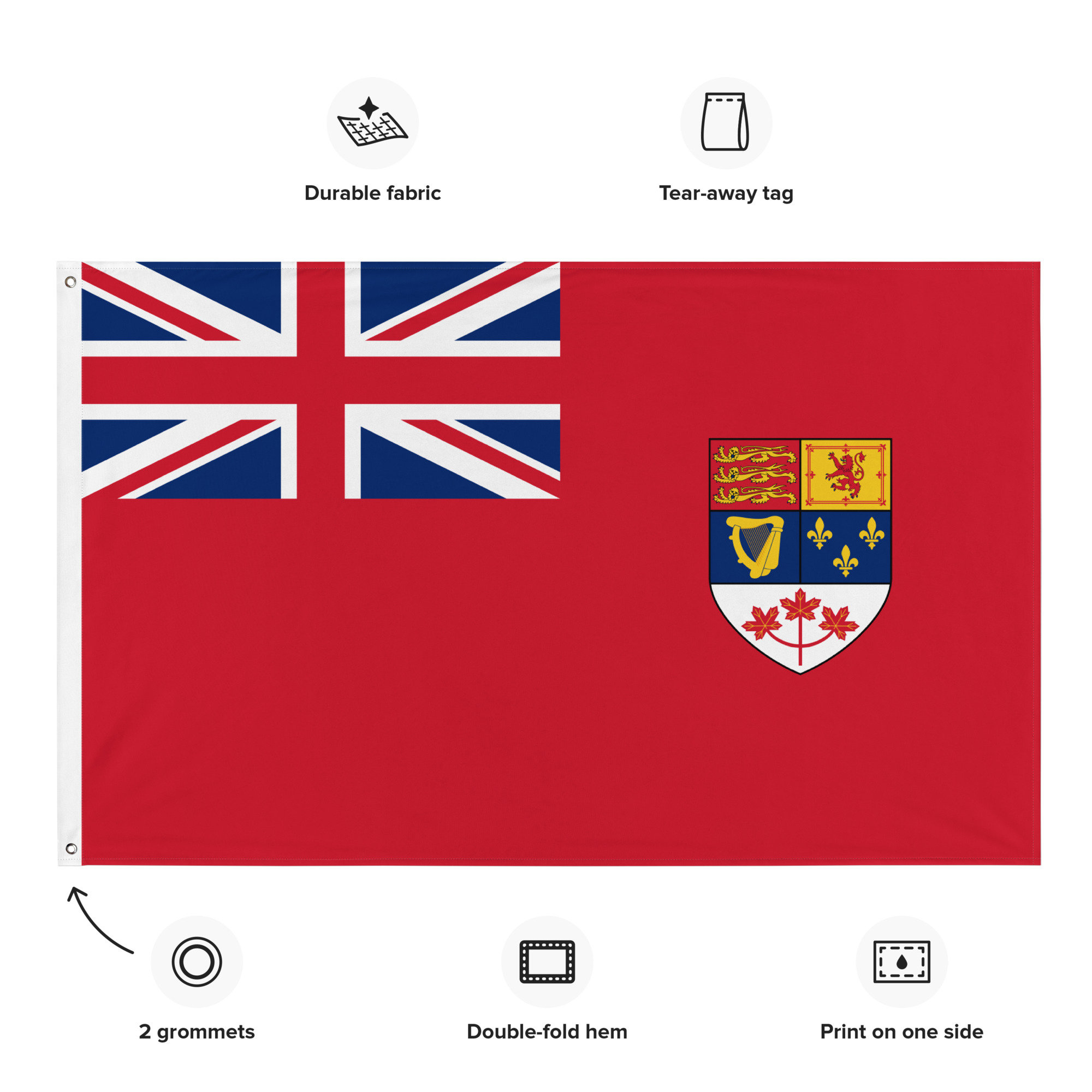 ヴィンテージカナダレッドエンサイン旗：1957-1965年歴史旗 - Etsy 日本