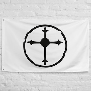 Gran Bandera seguidores del apocalipsis Bandera interior o exterior Bandera Bandera bandera voladora 100% poliéster con 2 arandelas de hierro Bandera