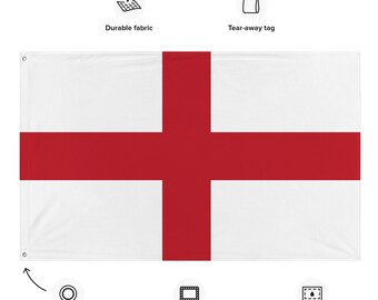 thumbnail: AZ FLAG - City Of Genoa Coat Of Arms Flag 18'' X 12'' Cords - Genova Small Flags 30 X 45cm - Banner 18x12 In - Drapeau Ville De Gênes Avec Armes