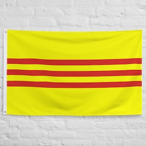 South Vietnam Flag: Republic of Vietnam, Polyester with Grommets