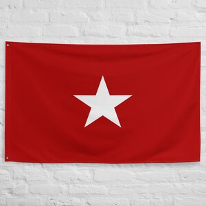 Bandeira do Exército do Novo México: Bandeira Vermelha com Estrela Branca