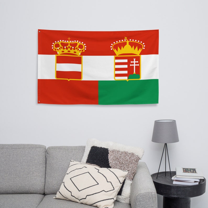 Large Flag Austria-Hungaria flags Flying flag banner 100% polyester with 2 iron grommets Historic Austria-Hungarians flags