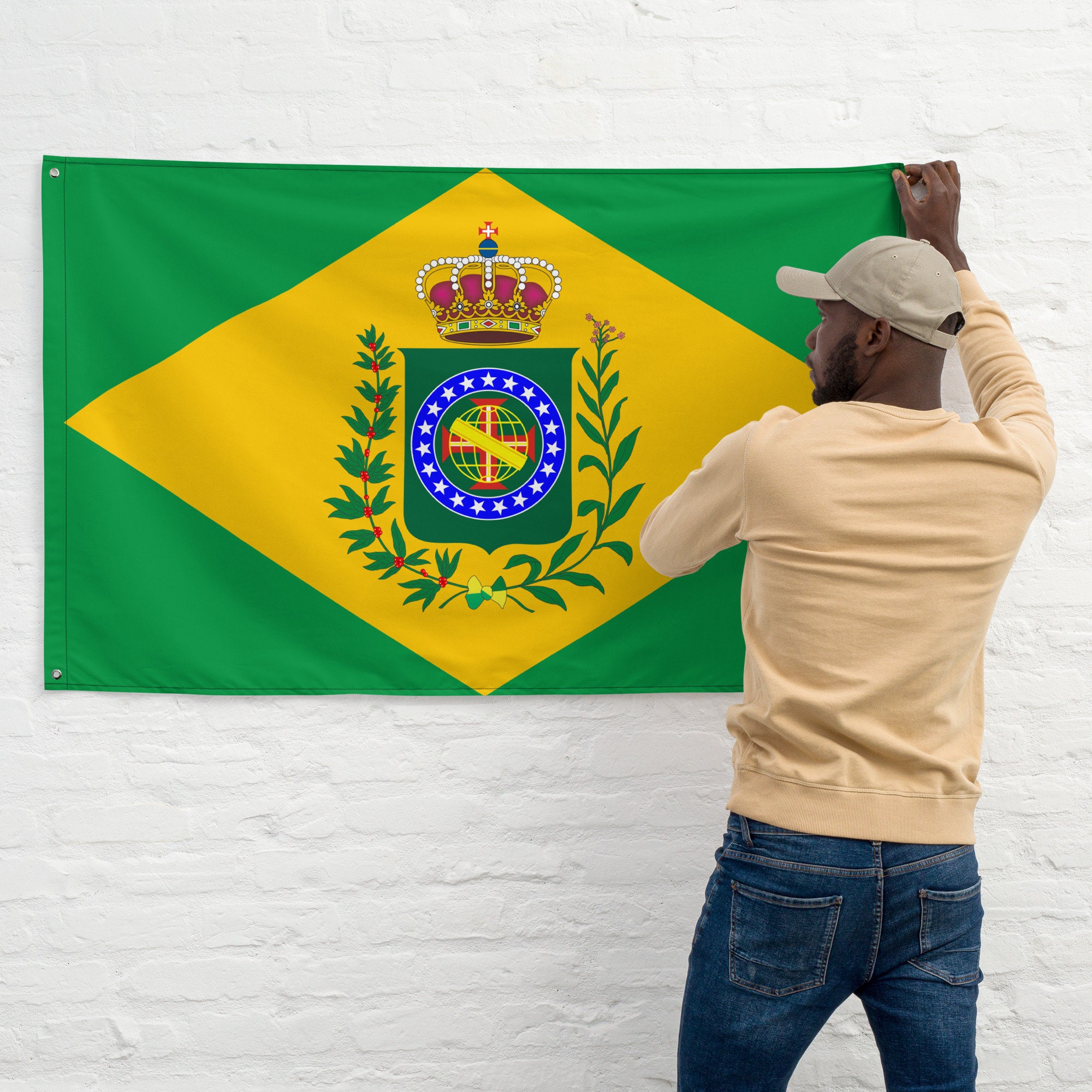 Empire of Brazil flag Tapestry for Sale by Tonbbo