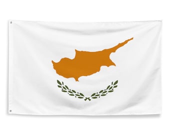 Cypriotische nationale vlag van polyester met metalen oogjes, 100% Cypriotische vlag (enkelzijdig).